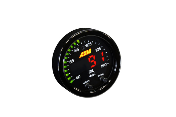AEM X-SERIES TEMPERATURE GAUGE KIT 100-300F/40-150C 30-0302