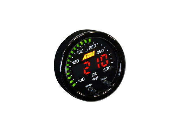 AEM X-SERIES TEMPERATURE GAUGE KIT 100-300F/40-150C 30-0302