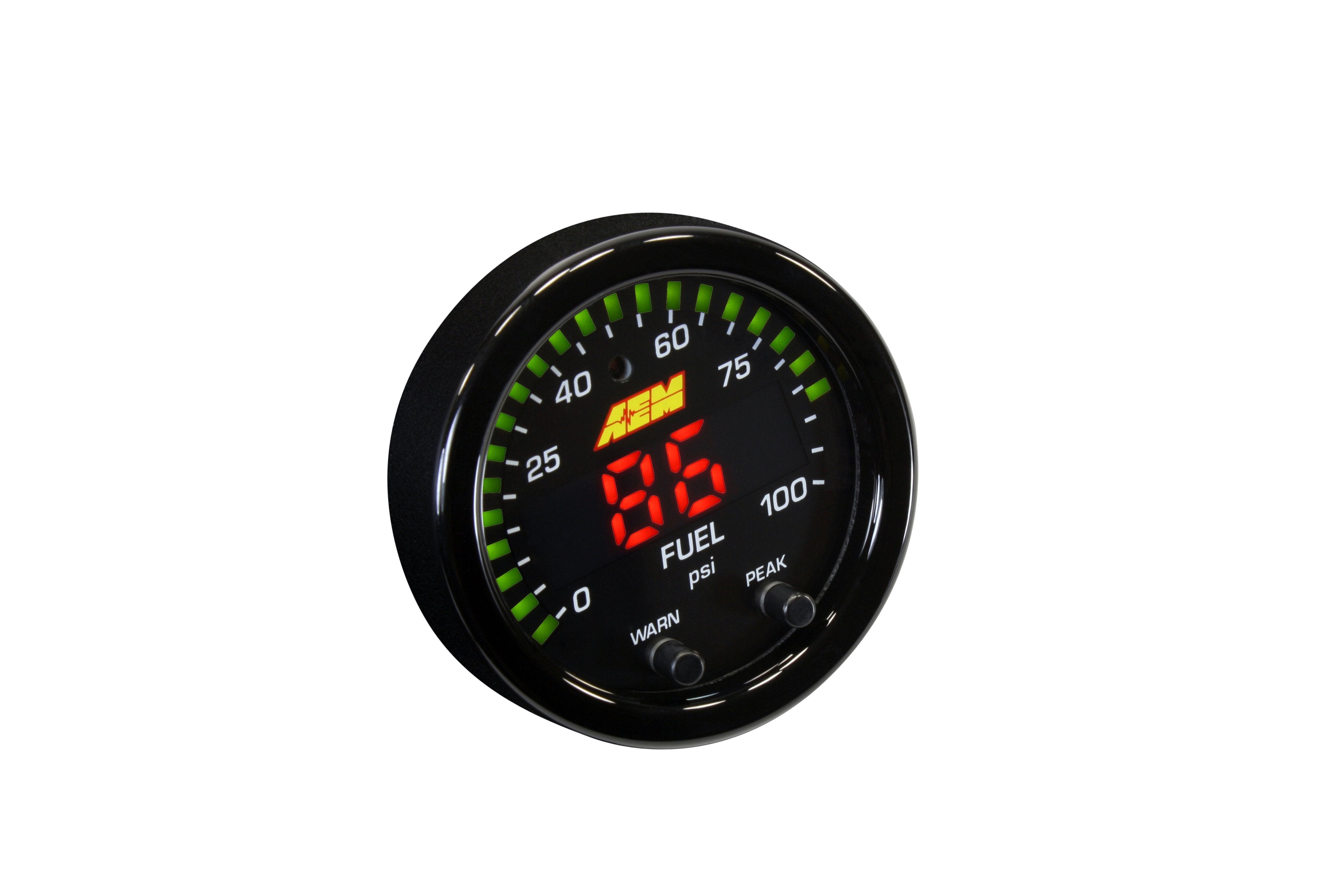 AEM X-SERIES FLUID PRESSURE GAUGE KIT 30-0301 0-100PSI  OIL/FUEL
