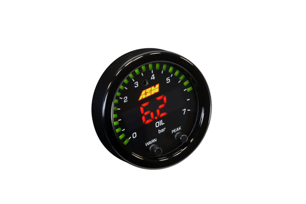AEM X-SERIES FLUID PRESSURE GAUGE KIT 30-0301 0-100PSI  OIL/FUEL