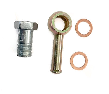 14mm Banjo Fitting Set for coolant lines - 3/8" (10mm) Barb (common size)