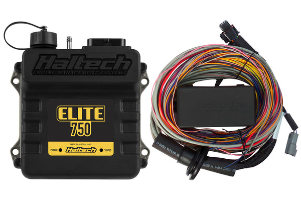 Haltech Elite 750 + Premium Universal Wire-in Harness Kit Length: 2.5m (8') HT-150604