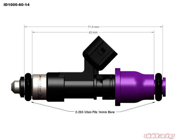 Injector Dynamics ID1050x Fuel Injector Set Subaru BRZ 2.0L 13-18