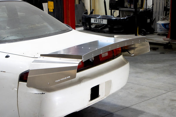 TFF Nissan 240SX S14 - Strutless Aluminum Drag Wing
