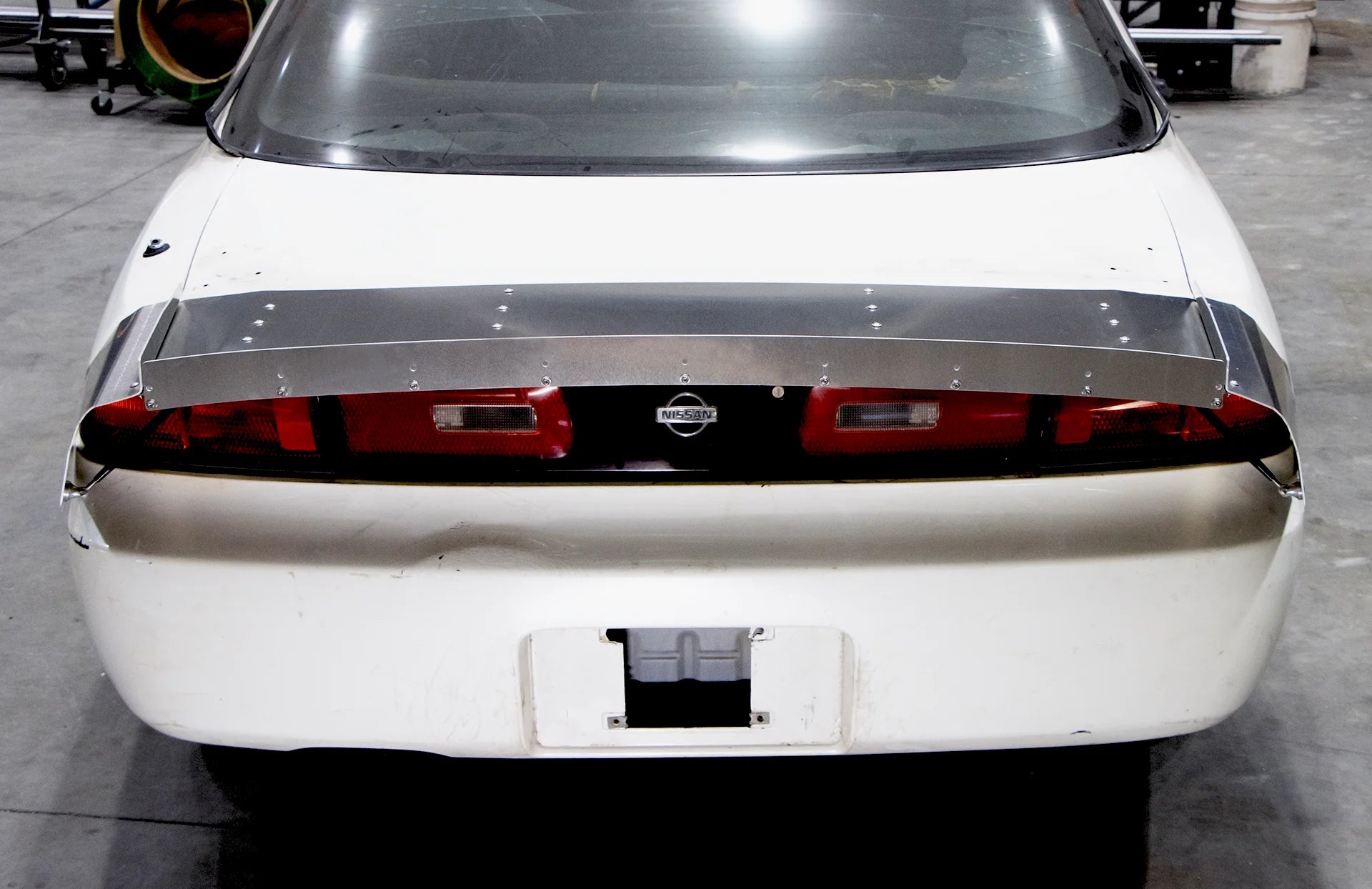TFF Nissan 240SX S14 - Strutless Aluminum Drag Wing