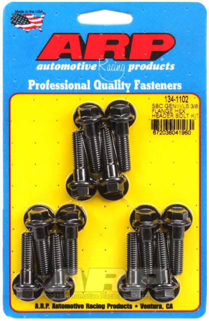 ARP Chevy LS 3/8in Flange Hex Header Bolt Kit:134-1102