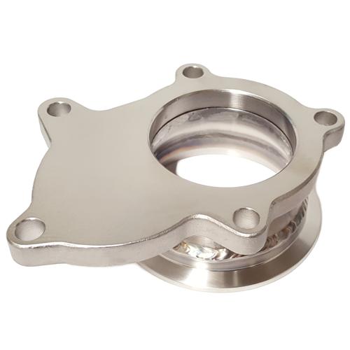 V-band Adapter, T3 5 Bolt (Ford Style) to 3" V-Band (with 3.75" Flange OD), STAINLESS STEEL