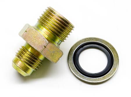 Fitting, Metric 18mm to 6AN, Male to Male (For coolant, fuel, or oil)