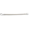 Steel braided Hose (14mm Banjo & Straight Ends), -6 AN, for coolant or oil use, 18 inches long Line