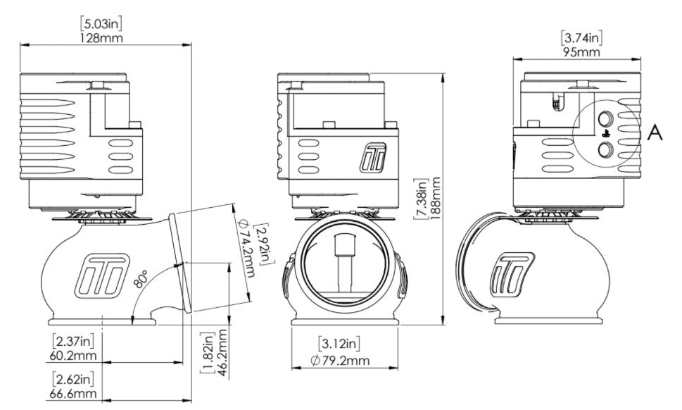 GenV Electronic PowerGate60 External Wastegate