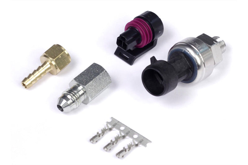 Haltech 7 Bar TI MAP Sensor 1/8 NPT w/Plug & Pins/-4 AN & 5mm Hosetail Adaptors (HT-010130)