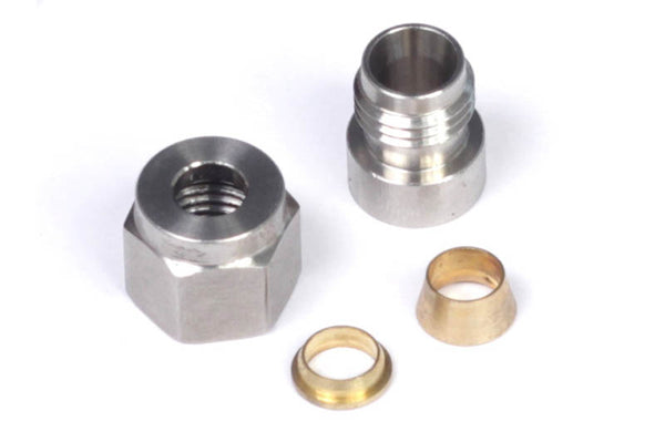 Haltech 1/4in Stainless Steel Weld-On Kit w/Nut & Ferrule (HT-010812)