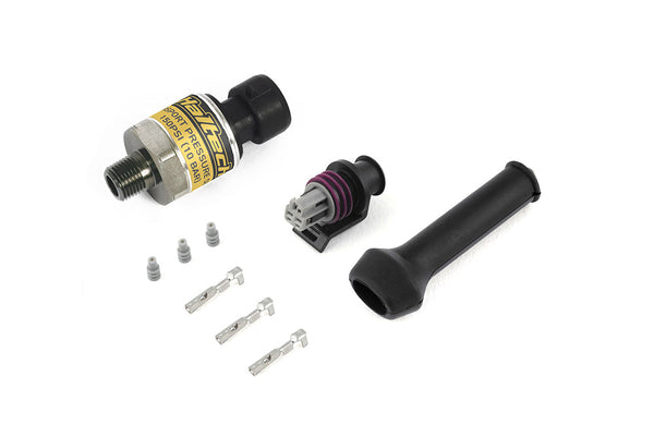 Haltech 150 PSI Motorsport (SS Diaphragm) Fuel/Oil/Wastegate 1/8 NPT Pressure Sensor w/Plug & Pins