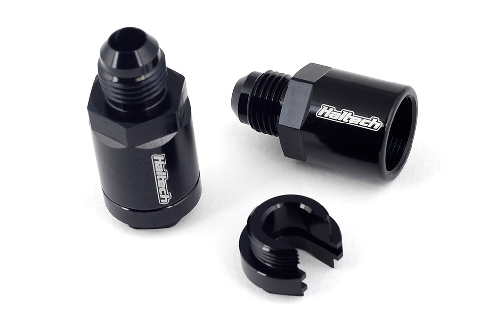 Haltech Flex Fuel Fittings 3/8 (GM Spring Lock) to -6AN Male w/Two Fittings (HT-011030)