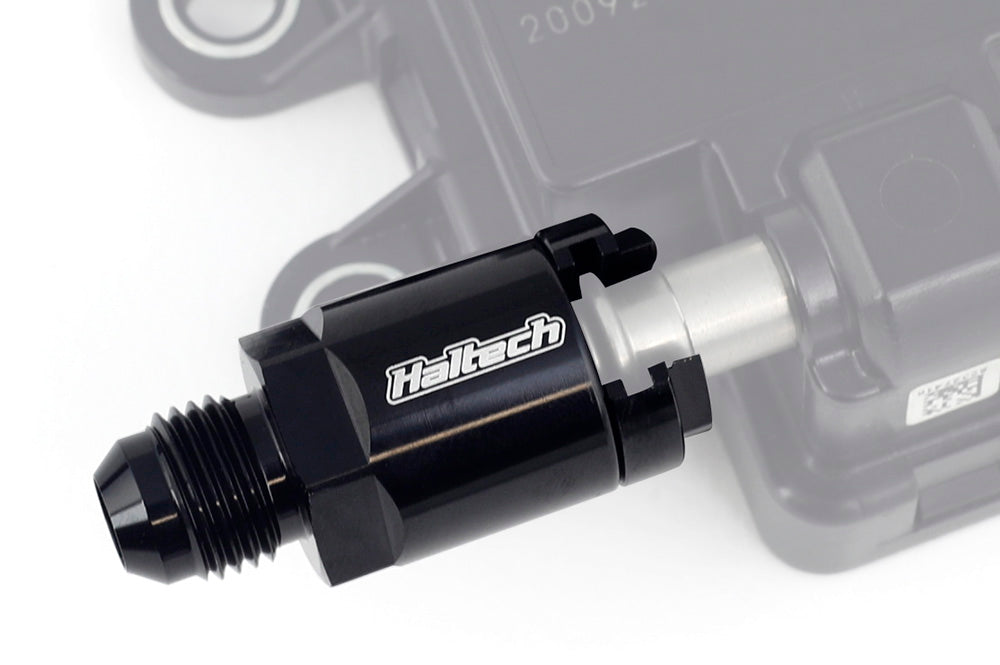 Haltech Flex Fuel Fittings 3/8 (GM Spring Lock) to -6AN Male w/Two Fittings (HT-011030)