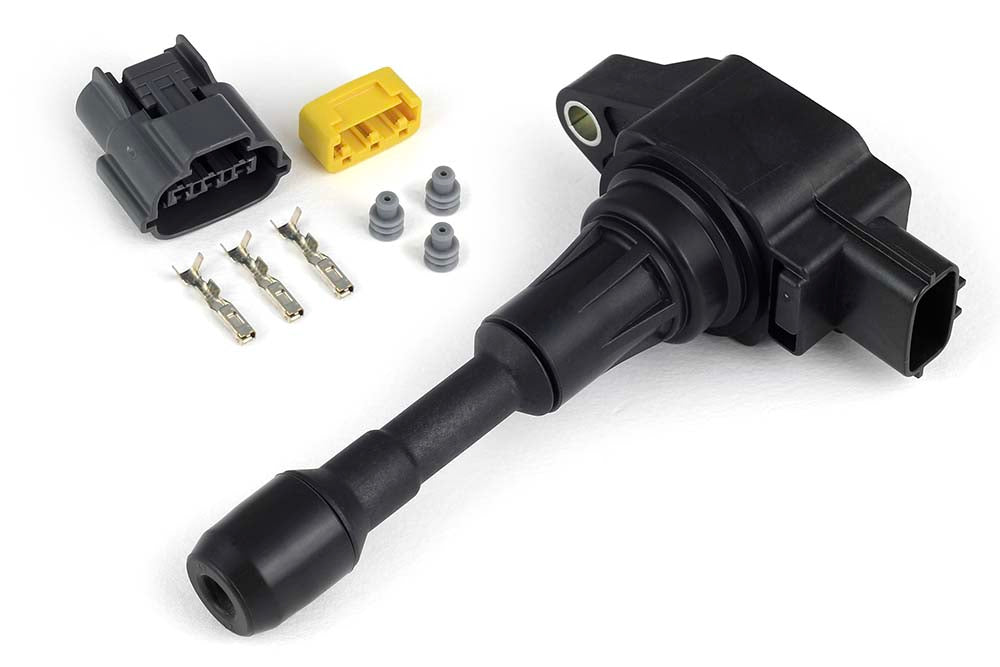 Haltech Hitachi R35 Ignition Coil w/Built-In Ignitor (Incl Plug & Pins) (HT-020106)