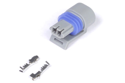 Haltech Plug and Pins Only - Delphi 2 Pin GM style Air Temp Connector (Grey)