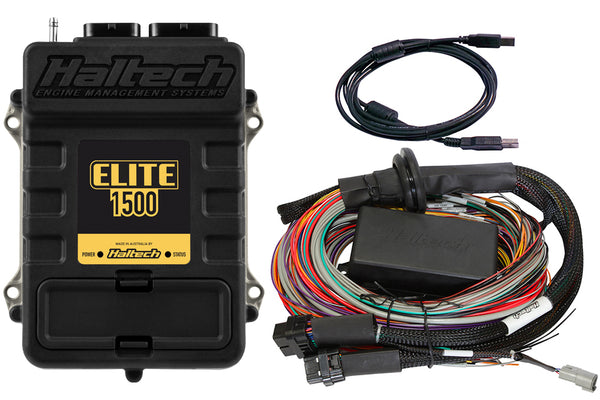 Haltech Elite 1500 + Premium Universal Wire-in Harness Kit Length: 5.0m (16') HT-150905