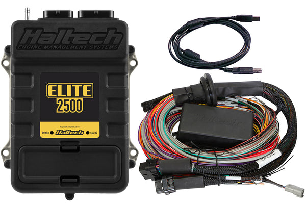 Haltech Elite 2500 + Premium Universal Wire-in Harness Kit Length: 5.0m (16') HT-151305