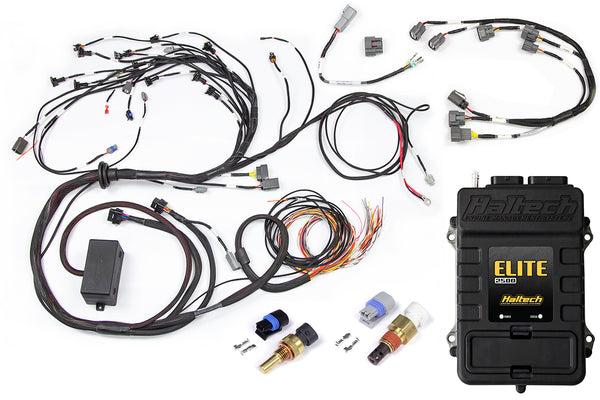 Haltech Elite 2500 Terminated Engine Harness ECU Kit w/Late Ignition