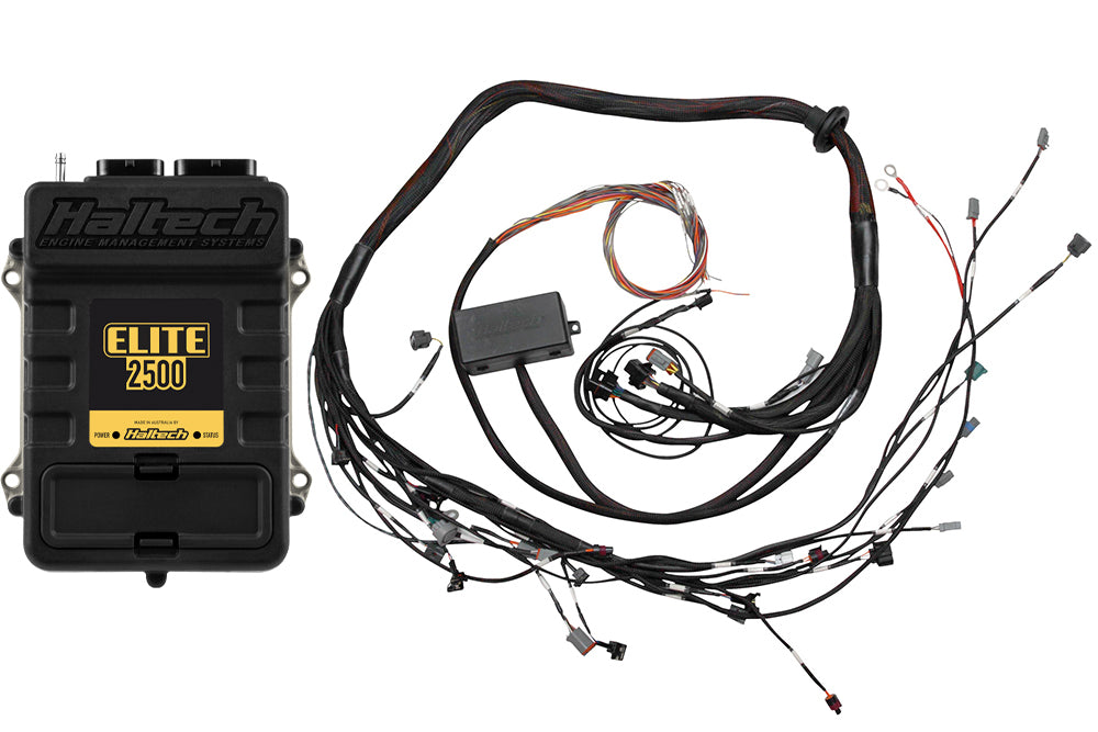 Haltech Elite 2500 Terminated Harness ECU Kit w/EV1 Injector Connectors