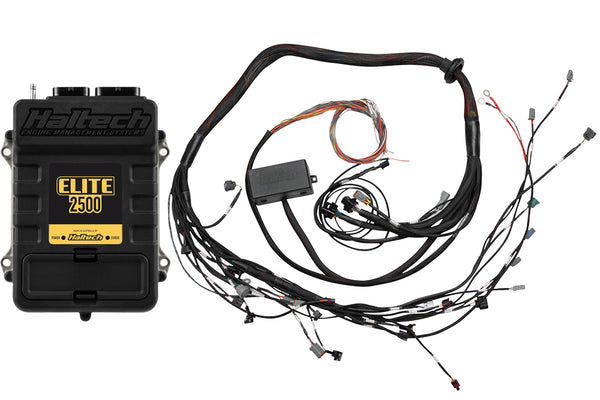 Haltech Elite 2500 Terminated Harness ECU Kit w/EV1 Injector Connectors