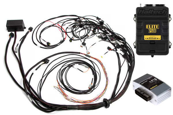 Haltech Elite 2500 Terminated Harness ECU Kit w/EV1 Injector Connectors
