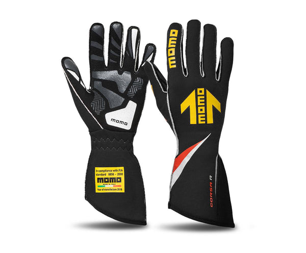 MOMO Racing Corsa R Racing Gloves (Black)