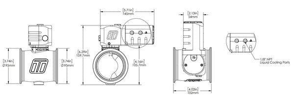 Electronic StraightGate76 eSG76 External Wastegate