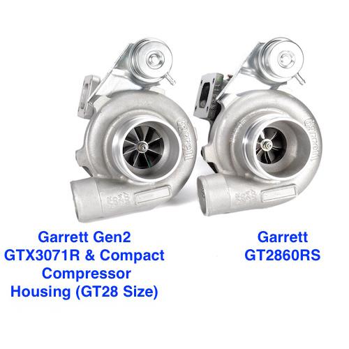 GEN2 Garrett GTX3076R, Compact Comp Hsg, Stainless .64 AR T25 IWG 5 Bolt Turbine Hsg, 1 Bar Actuator GRT-TBO-B34