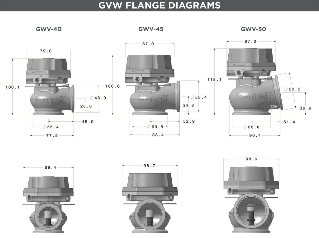 Garrett GVW-40 External Wastegate Kit 40mm